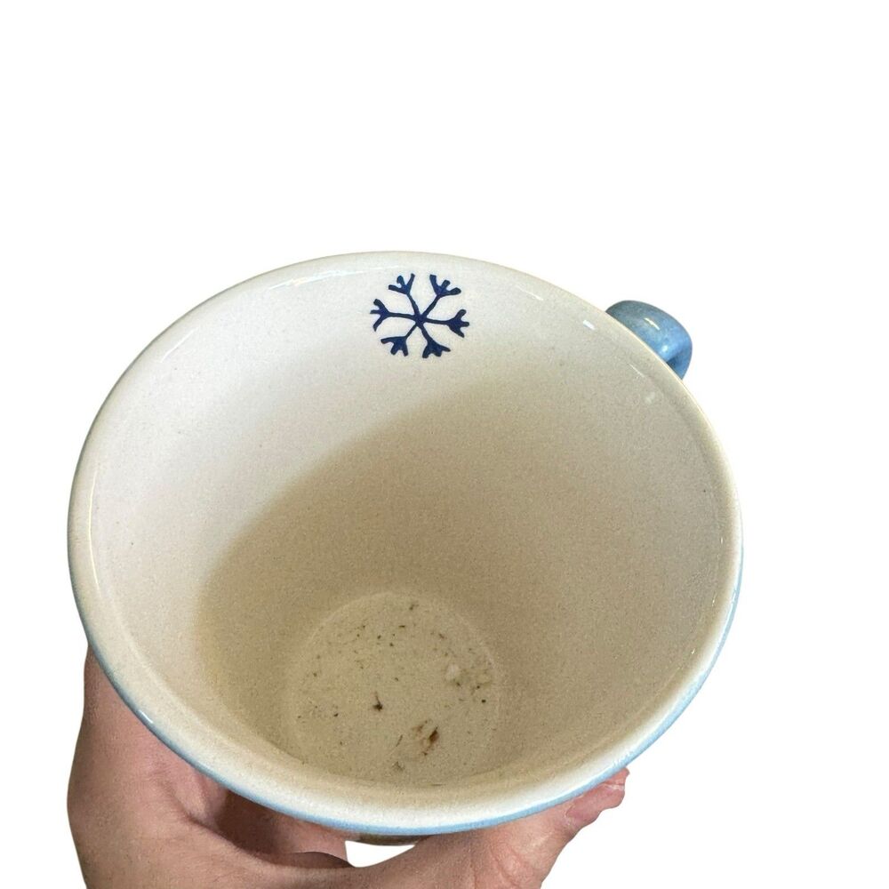 Vintage HIDDEN VALLEY SNOWMAN MUGS‎ Hand Painted CAMBRIDGE POTTERY set of 4 - Picture 8 of 8